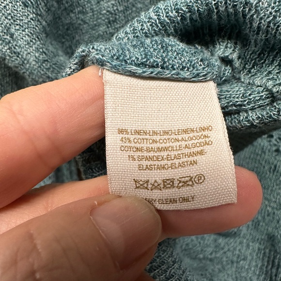 Free People FP Beach Lightweight Open-Knit Sweater – Seafoam Blue – Size S - Picture 6 of 6